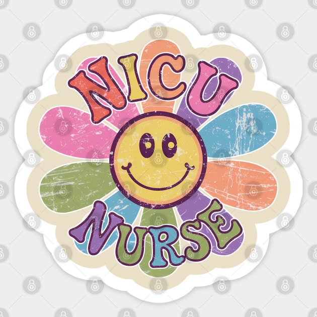 NICU Nurse Flower Design Sticker by Luvv Designs